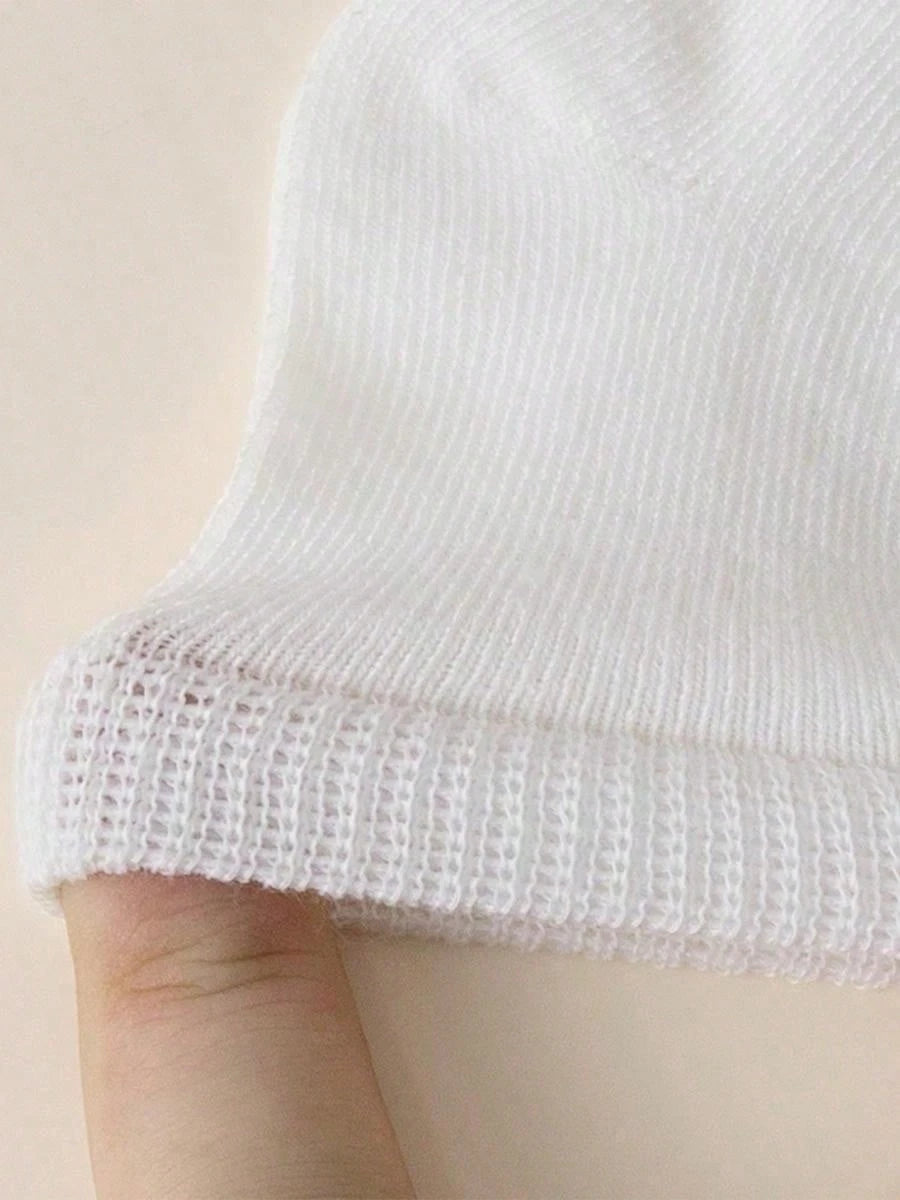 1 Pair White Baby/Toddler Socks