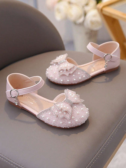 Pink Children Flat Sandals Girls Princess Sandals
