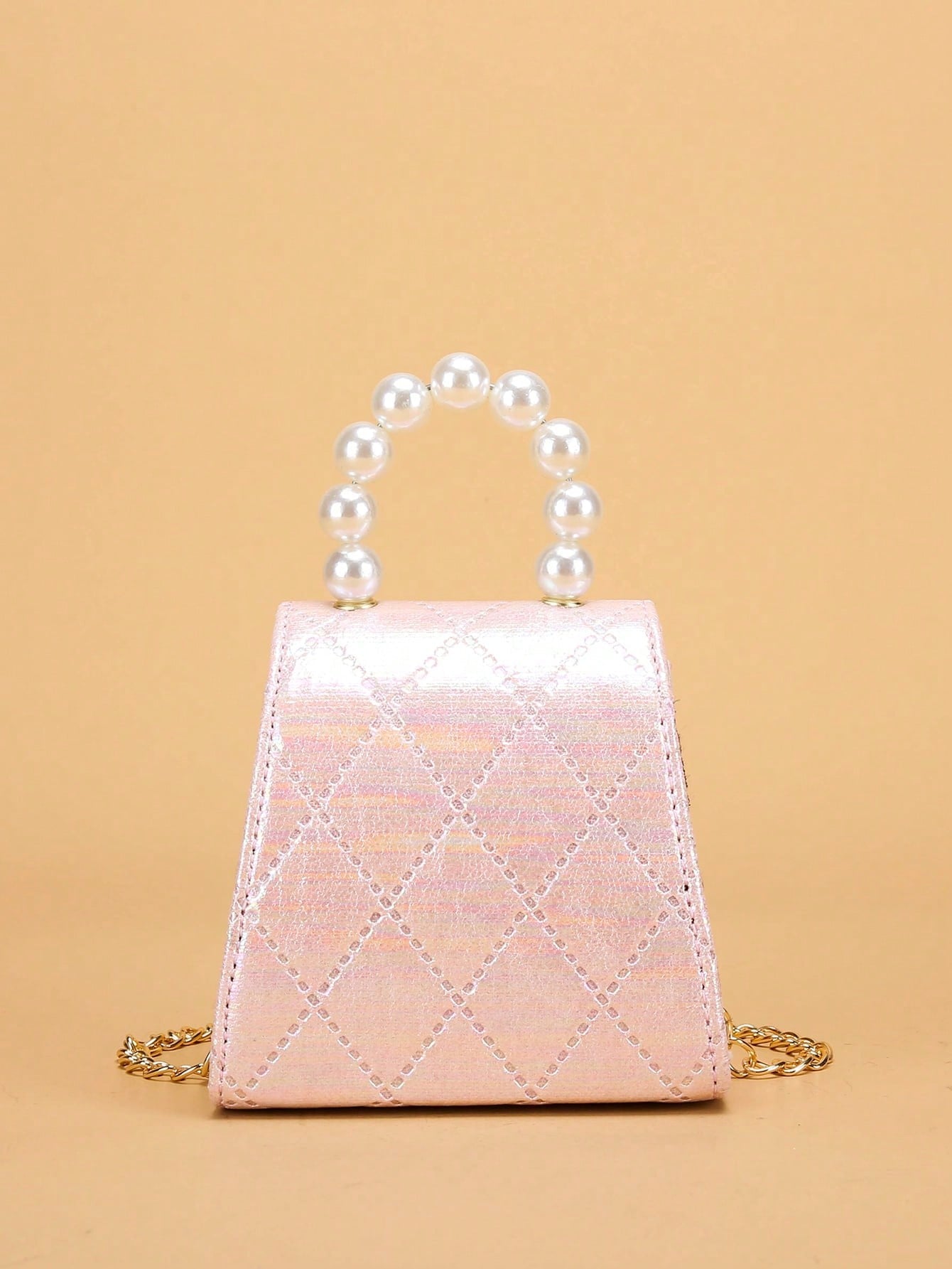 Kids Pearl Handbag / Crossbody Bag - Pink
