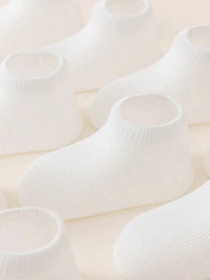 1 Pair White Baby/Toddler Socks