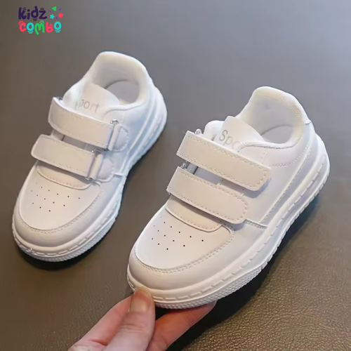 Kids' Spring And Autumn New White Sneakers For Boys And Girls, Outdoor