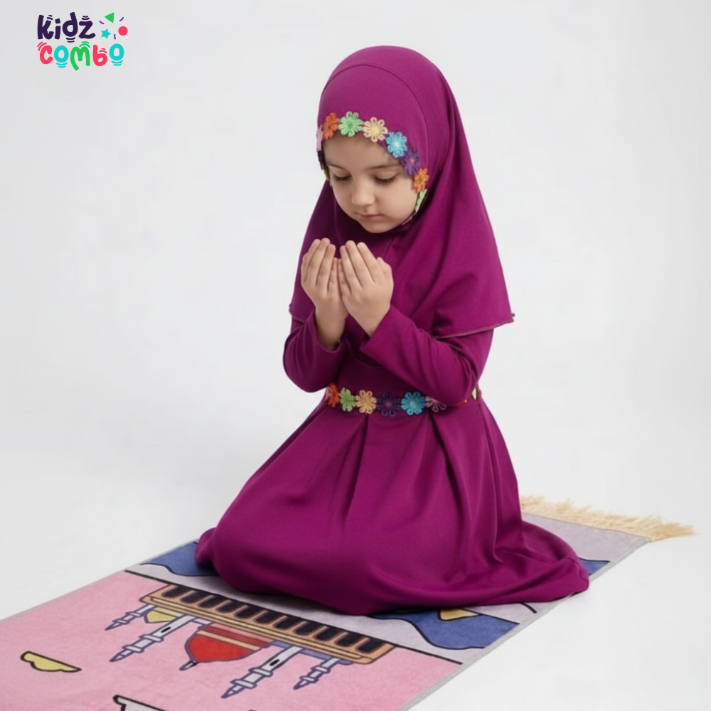 Little Zahra Prayer Mat – Pink Edition