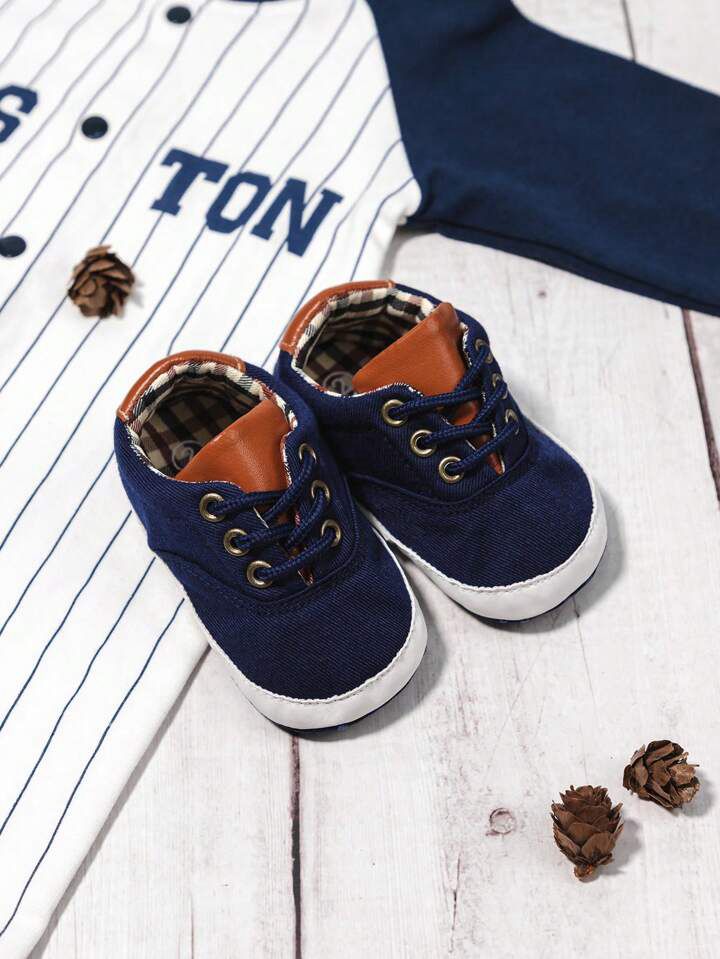 Newborn Solid Color Lace Casual Soft Bottom Sneakers, Infant First Walking