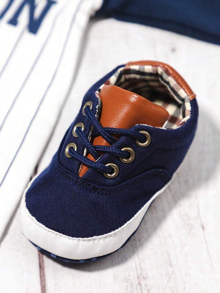 Newborn Solid Color Lace Casual Soft Bottom Sneakers, Infant First Walking