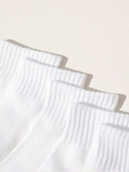 1 Pair White baby plain socks